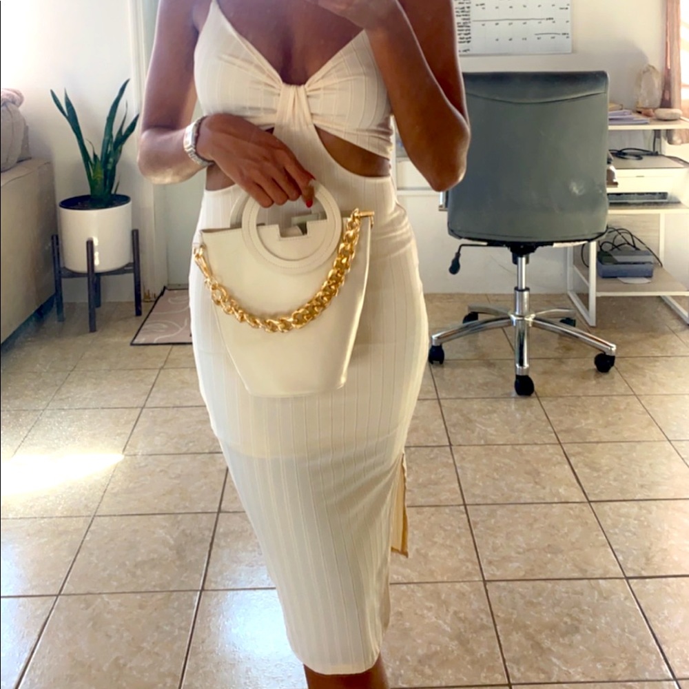 XS Cream mid dress
